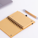 Caderno De Anotações Em Bambu com Elástico Promocional