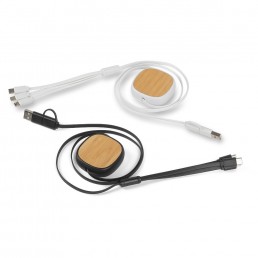 Cabo USB Retrátil 3 em 1 Personalizado