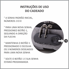 Mochila para Notebook com USB e Cadeado Personalizada 