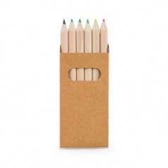 Caixa Com 6 Mini Lápis De Cor Personalizado