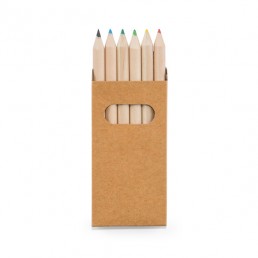 Caixa Com 6 Mini Lápis De Cor Personalizado