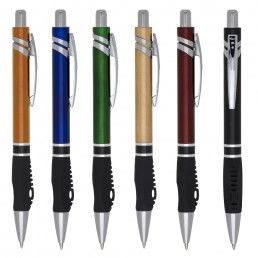 Caneta Plástica Personalizada Inteira Colorida