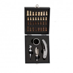 Kit Vinho Xadrez Com Logo